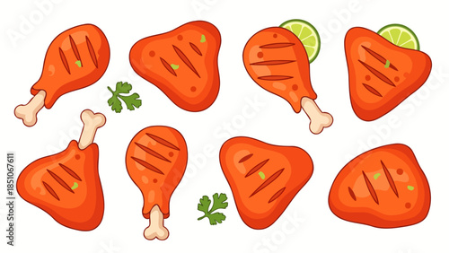 Fresh Carrots and Green Herbs for Healthy Cooking and Nutrition