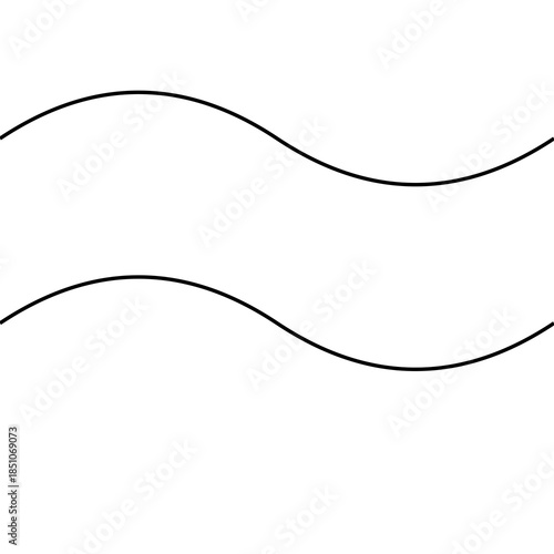 Minimal Abstract Wavy Line Seamless Pattern Background