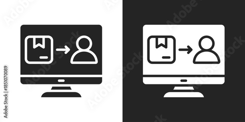 Rollout Icon In Black And White Glyph Style