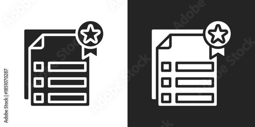 Features Icon In Black And White Glyph Style