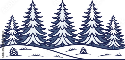 Winter Bottom Border Snowy Design. Snow Covered Winter Bottom Border. Festive Winter Bottom Border Illustration. Elegant Winter Bottom Border Frame. Seasonal Winter Bottom Border Design. Snowy Winter