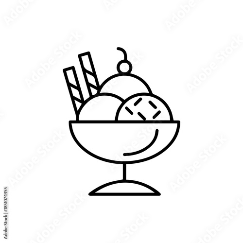 Ice Cream Sundae Icon