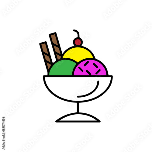 Dessert Ice Cream Sundae