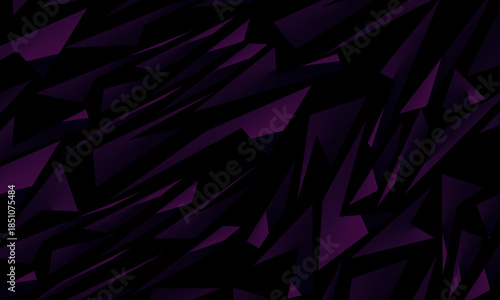 Background with abstract forged carbon fiber vector pattern with randomly arranged dark purple and black fragments, creating a modern and futuristic texture.