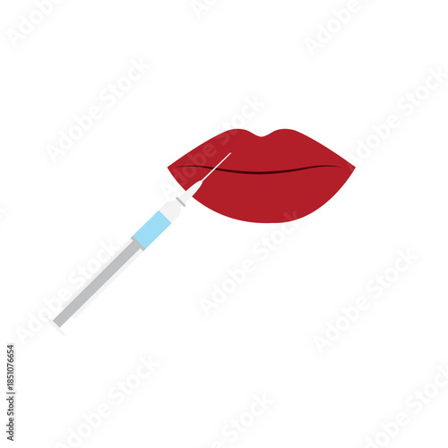 Botox Hyaluronic Acid Injection Cosmetic Procedure Vector