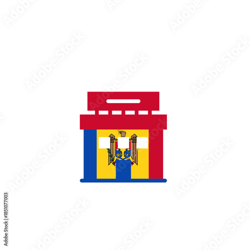 Moldova Building In Icon