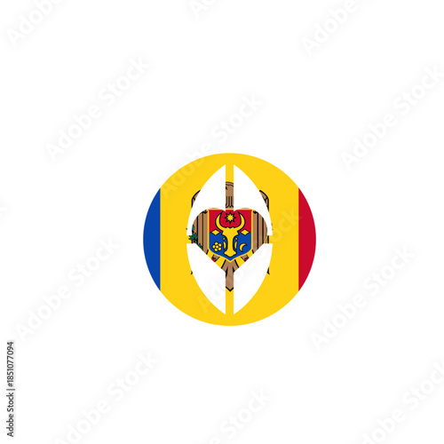 Moldova Globe Love In Icon