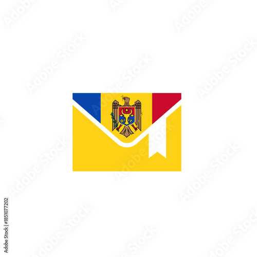 Moldova Marked Mail In Icon