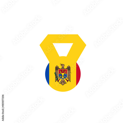 Moldova Medal In Icon