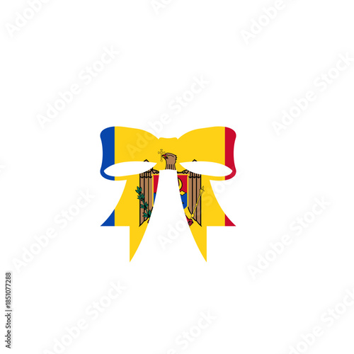 Moldova Ribbon In Icon