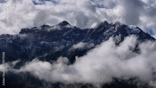 Aerial view of the Dolomites in Italy