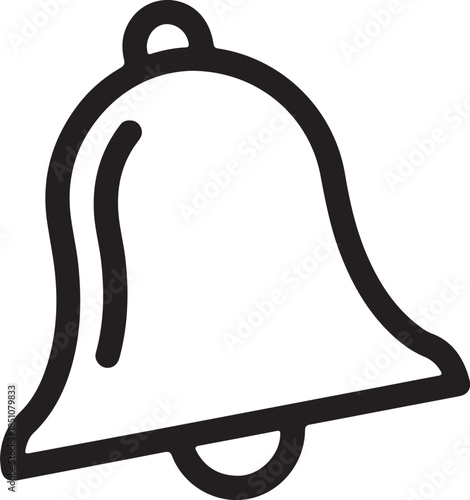 Notification bell with waves alerting people of new messages or events online