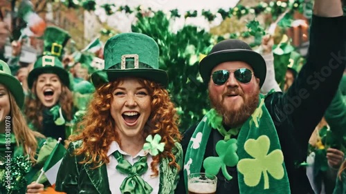 Irish Holiday Celebration Moment for St Patricks Day Visual