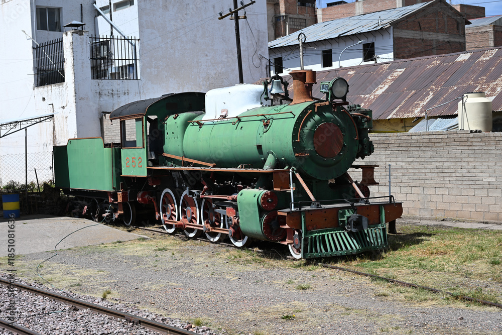 Fototapeta premium Old locomotive Titicacarail