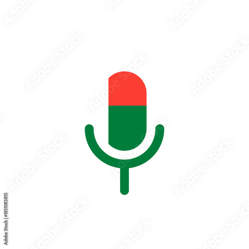 Madagascar Microphone Sign In Icon