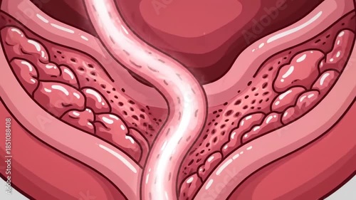 Detailed Urethra Anatomy Illustration
