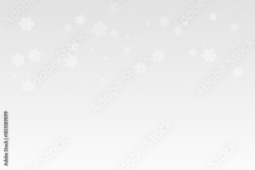 Delicate Snowfall Overlay on Transparent Background