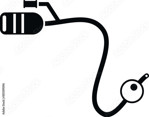 Gas welding torch with hose and nozzle representing industrial tool equipment