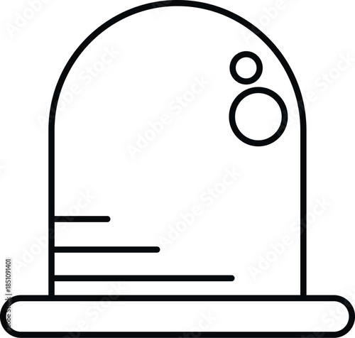 Contraceptive device providing safe sex and birth control in line art style