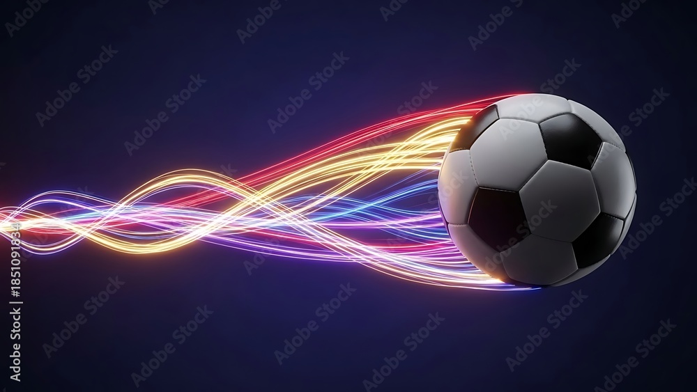 Naklejka premium Radiant Motion Across Dark Field