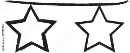 Abstract jagged lightning bolt doodle shapes