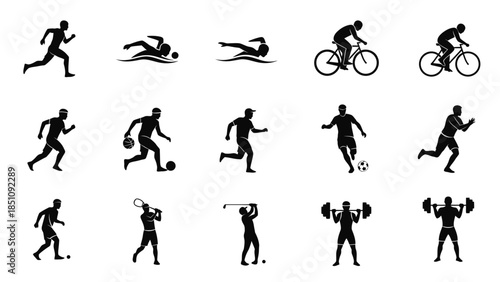 vector silhouettes of people