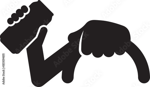 Hand holding cigarette lighter near cigarette, smoking concept