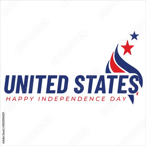 4th of July United States Independence Day Celebration Logo and Insignia
