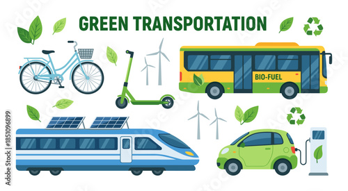 Green transportation options promoting sustainability and clean energy