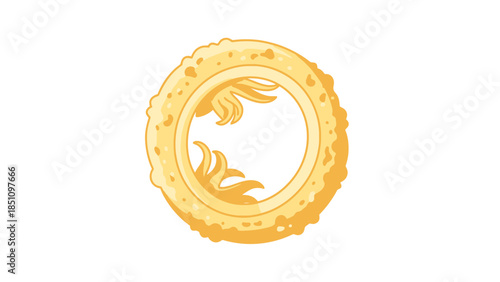 Elegant gold coin with intricate design for financial and investment themes