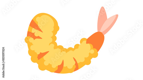 Close up of a Plump Golden yellow Caterpillar on a White Background