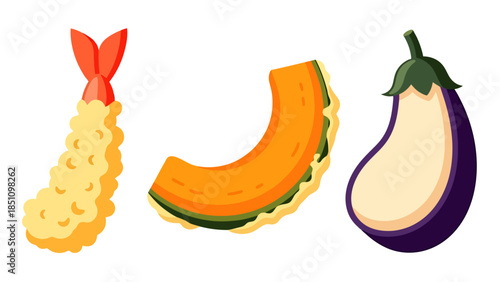 Assortment of Fresh Vegetables Including Cauliflower Pumpkin and Eggplant