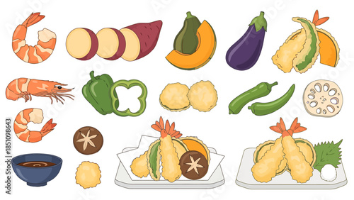 Collection of Fresh Vegetables and Fruits for Healthy Eating and Cooking