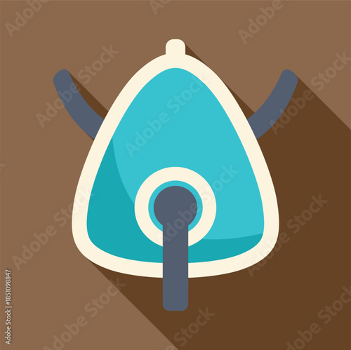Oxygen mask providing medical support and emergency health therapy illustration