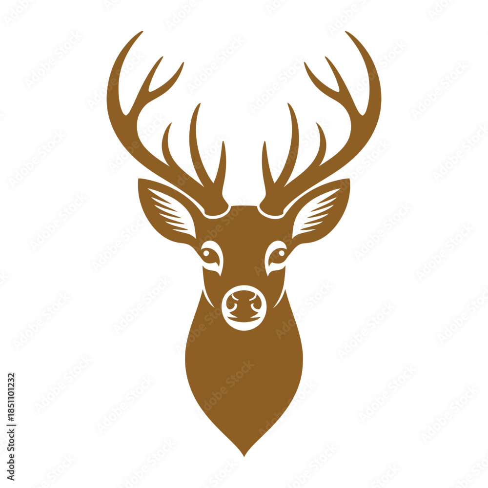 Fototapeta premium deer head vector