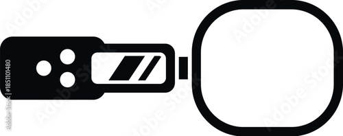 Electric bike battery icon showing charging status