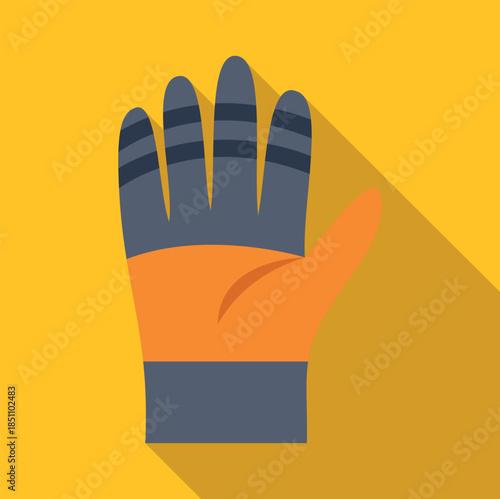 Work glove icon illustrating protection and safety at a job site