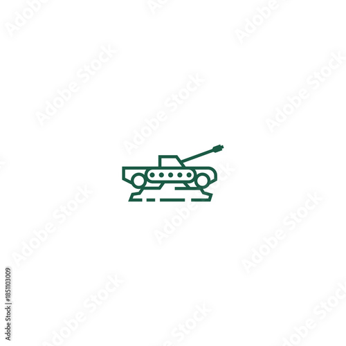 Tank SUV pickup truck logo.