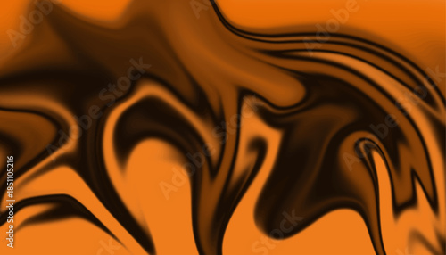 Green and Teal Liquid Distortion Pattern, Tri-Tone Green and Blue Abstract Wave,