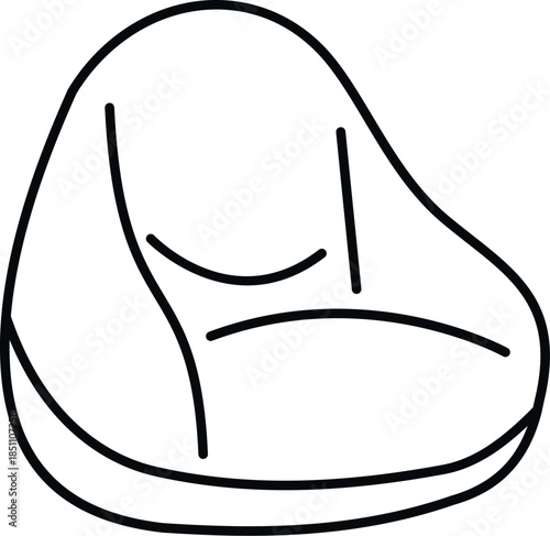 Bean bag chair representing relaxation and modern casual furniture