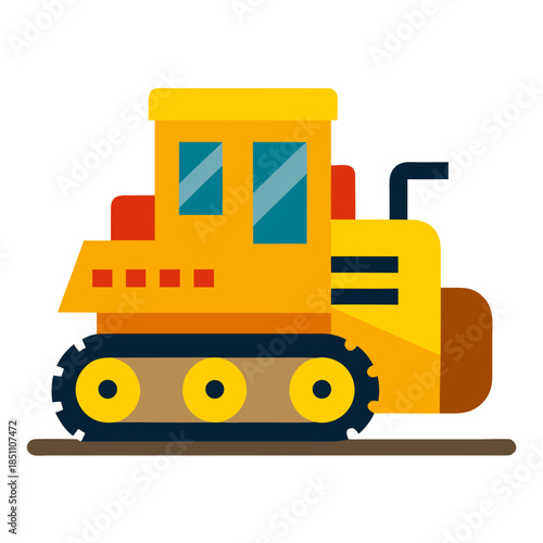 toy tractor isolated on white