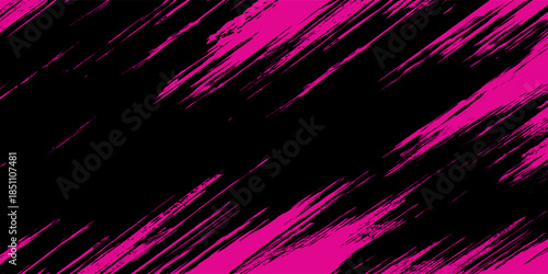Abstract pink grunge patterns on dark background banner design. Vector illustration.