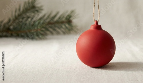 Minimal Christmas Ornament Background