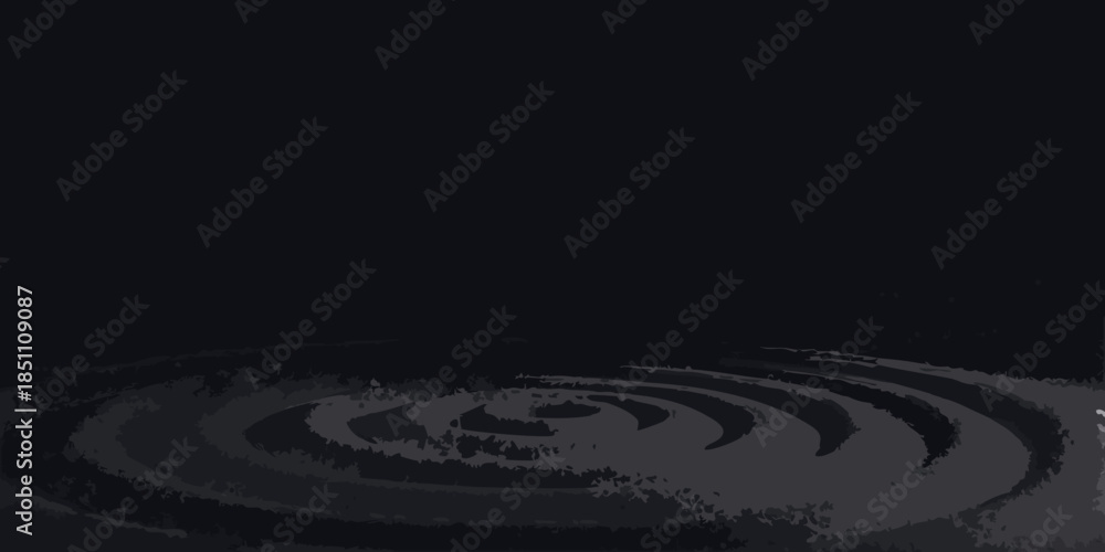 Fototapeta premium A dark image featuring concentric swirling patterns resembling ripples in water