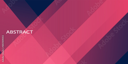 Modern blue red banner geometric shapes corporate abstract technology background. Vector abstract graphic design banner pattern presentation background web template.