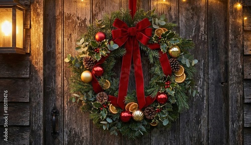 Traditional Christmas Wreath Decoration