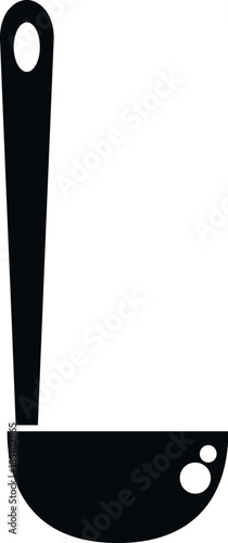 Ladle icon displaying a kitchen tool for scooping liquids