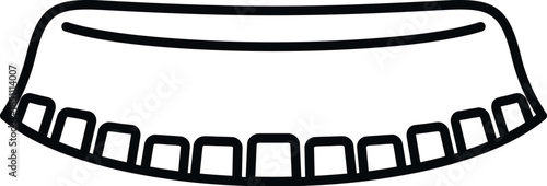 Metal bottle cap icon for soft drink and alcohol products