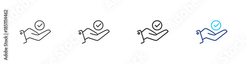 Ethic icon set outline multistyle vector illustrations concept