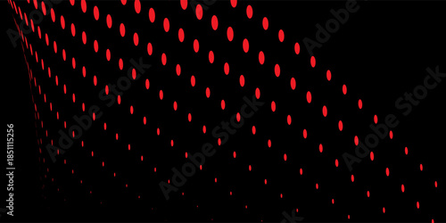 Red dots in abstract space vector background